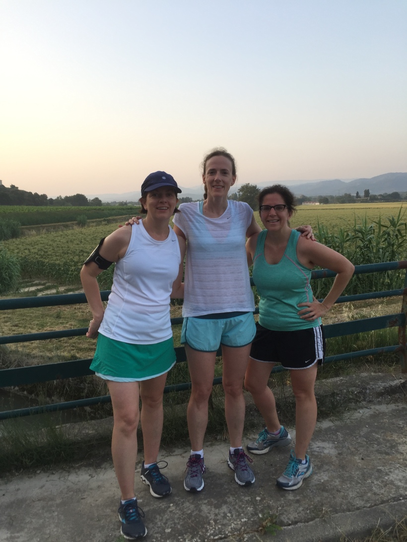 My running buddies in France are some of the most intelligent, kind, and capable leaders in global health. During this meeting I was training for a half marathon and these lovely ladies (as well as my organization's CEO who went on a run with us the next day) helped me make it through my training runs for the week.